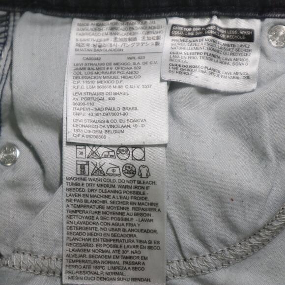 Levi's Size 16 505 Straight Leg Jeans 33x32 Mid Rise Stretch Blue Wash - Picture 10 of 12